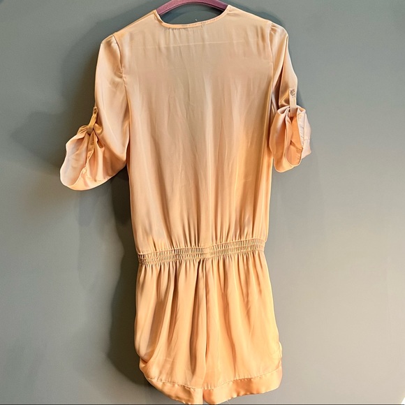 Satin Feel Pink Romper - Picture 2 of 7